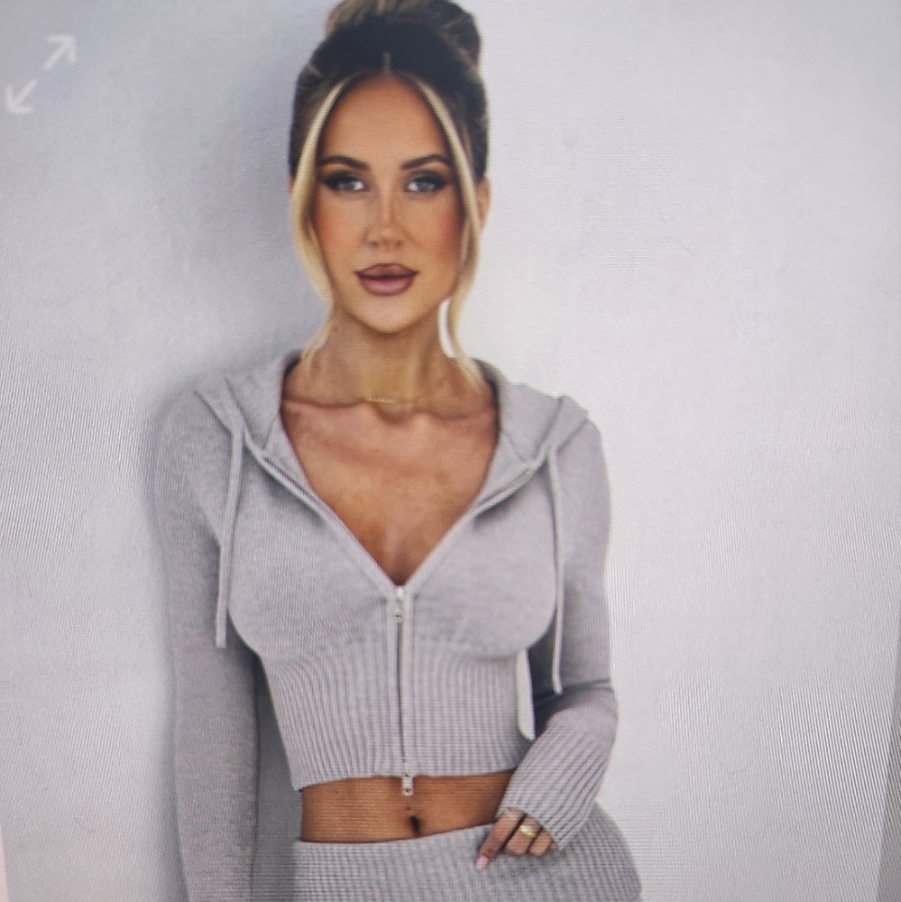 BABYBOO Portia Knit / Hoodie Light Grey  / XS